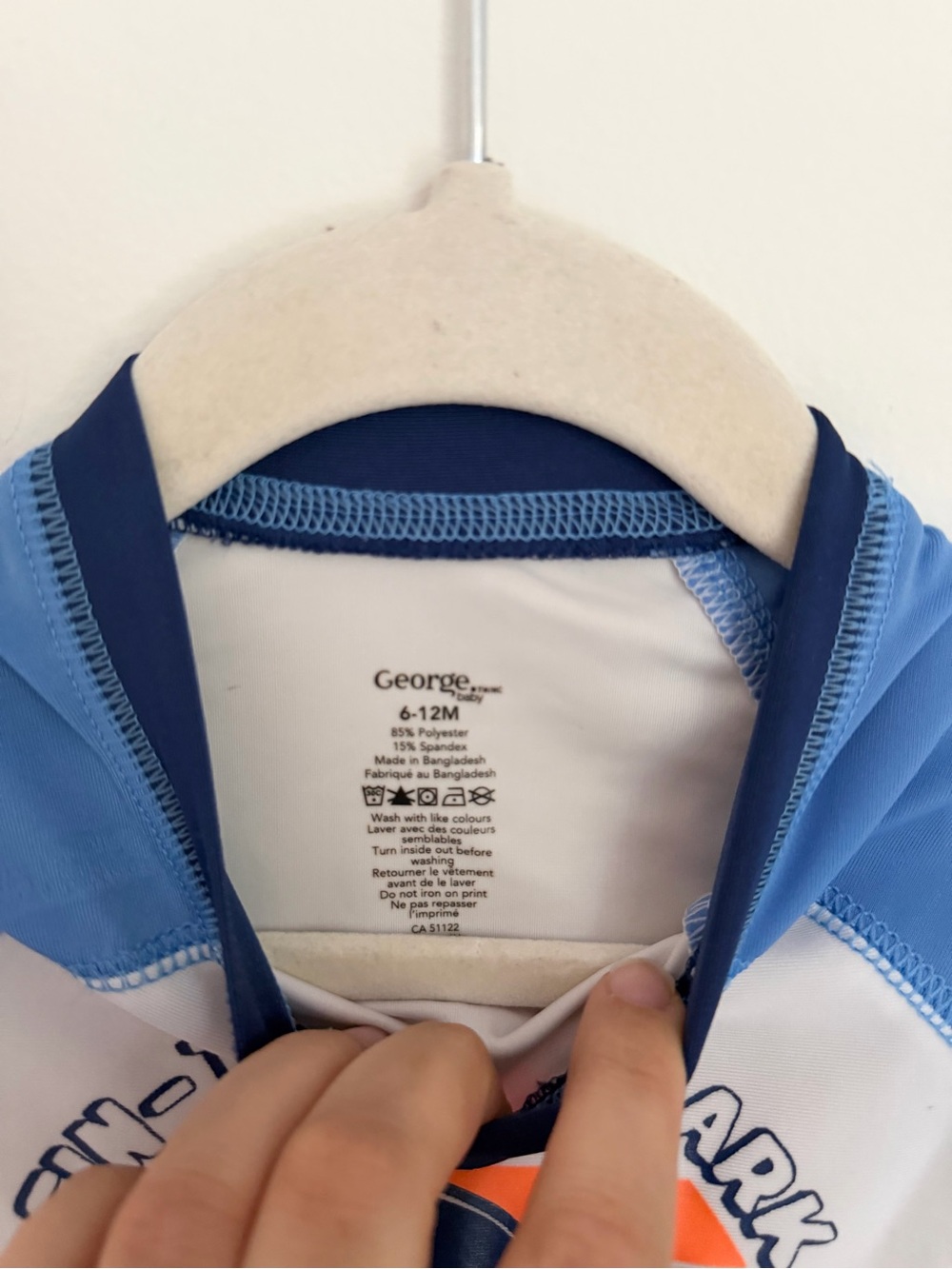 George Shark Tour Rash Guard Tee (Size 6-12m) - Picture 2 of 2